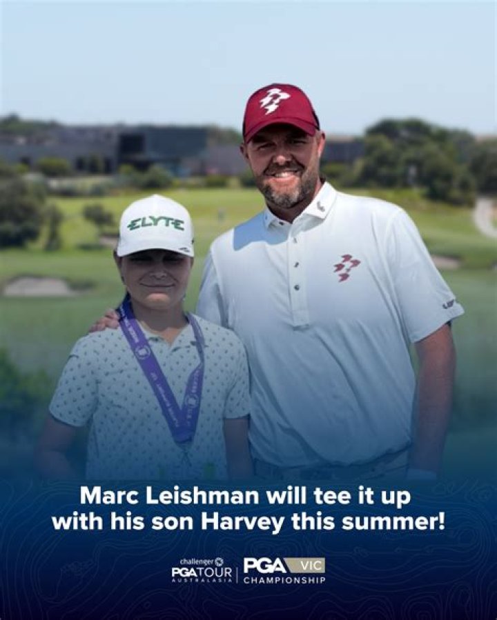 
Harvey Leishman And Oliver Leishman – Marc Leishman’s Son 